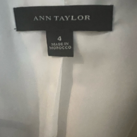 Ann Taylor, size 4 white and black jacket. Worn once. - Picture 2 of 3